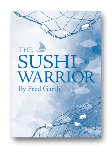 FG sushi warrior mockup book