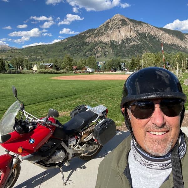 fred garth touring with this motocycle